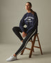 Women's No-BS High Rise Pant White Stripe - Super Black